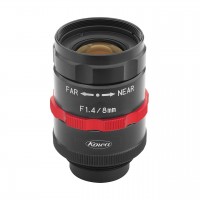 Kowa LM8JCM-WP 2/3" 8mm F1.4/F4/F8/F16 Fixed Iris C-Mount Lens, Waterproof & Dust Resistant, IP67 Rated, Ruggedized, 2 MP Rated